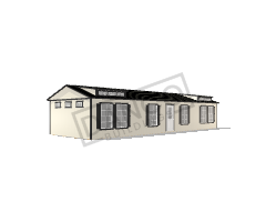 Dormer Shed 16x50