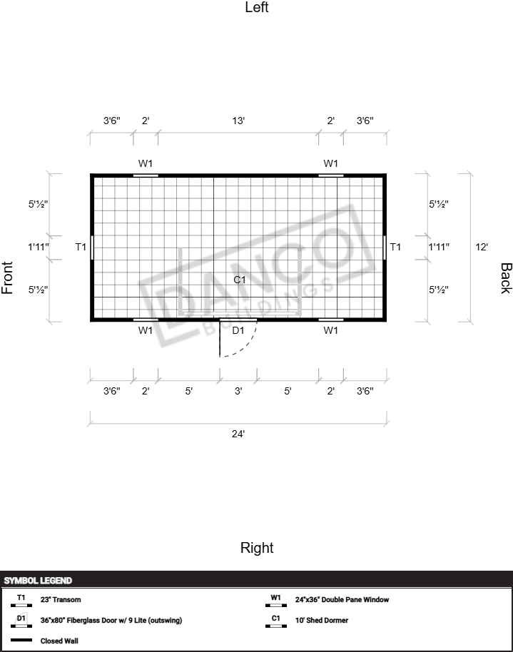 Dormer Shed 12x24/250331 - Image 2