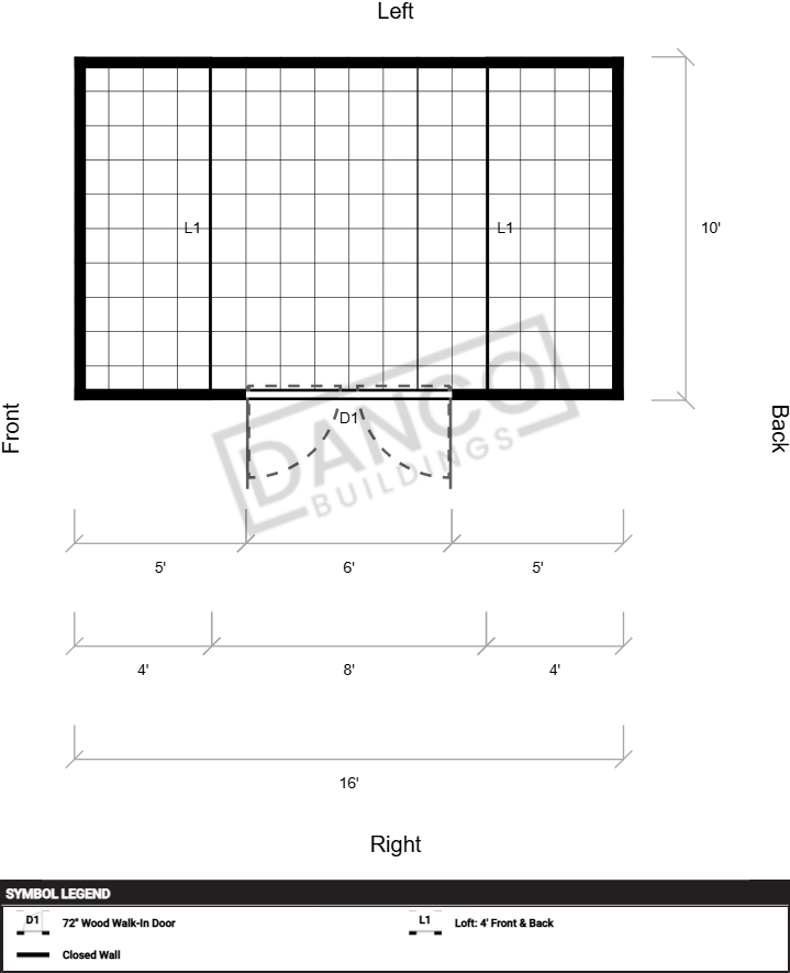 Side Lofted Barn 10x16 - Image 2