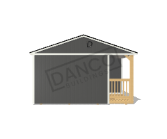 Corner Porch Cabin 16x40 - Image 6