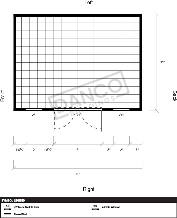 Extra Economy Lofted Barn 12x16/250325 - Image 2