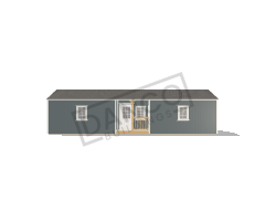 Center Side Porch Cabin 16x40 - Image 3