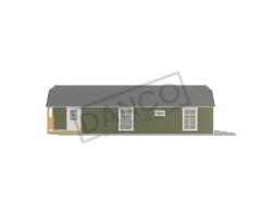Corner Porch Lofted Barn Cabin 14x40 - Image 3