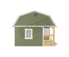 Corner Porch Lofted Barn Cabin 14x40 - Image 6