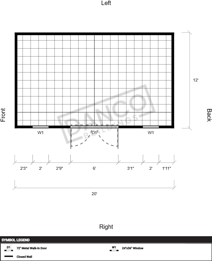 Extra Economy Metal Utility 12x20 - Image 2
