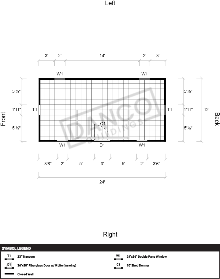 Dormer Shed 12x24 - Image 2