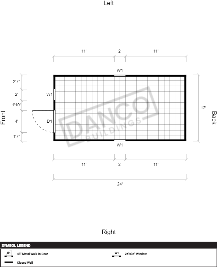 Extra Economy Metal Utility 12x24 - Image 2