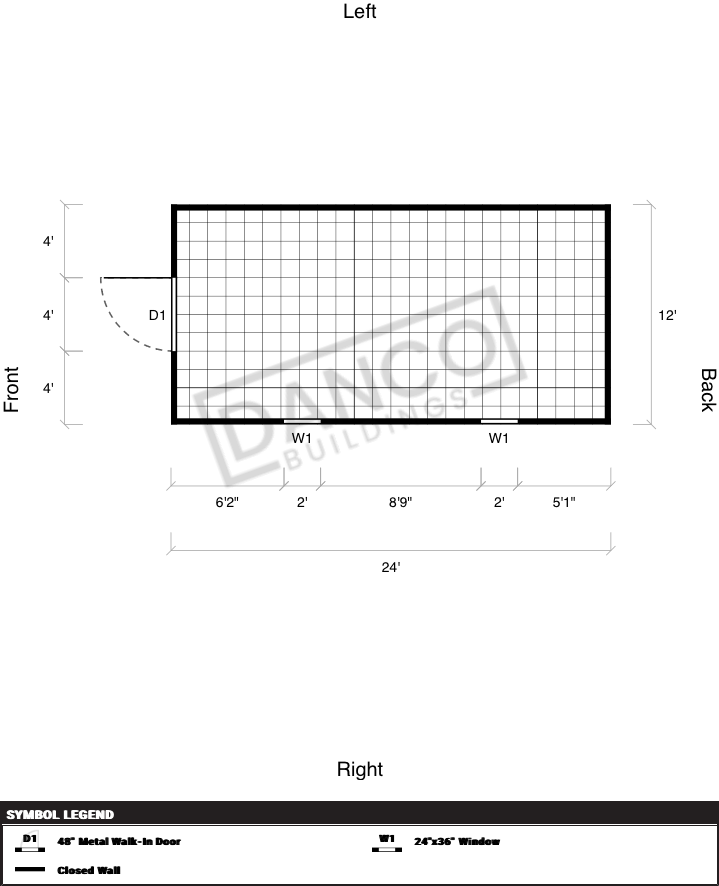 Extra Economy Metal Utility 12x24 - Image 2
