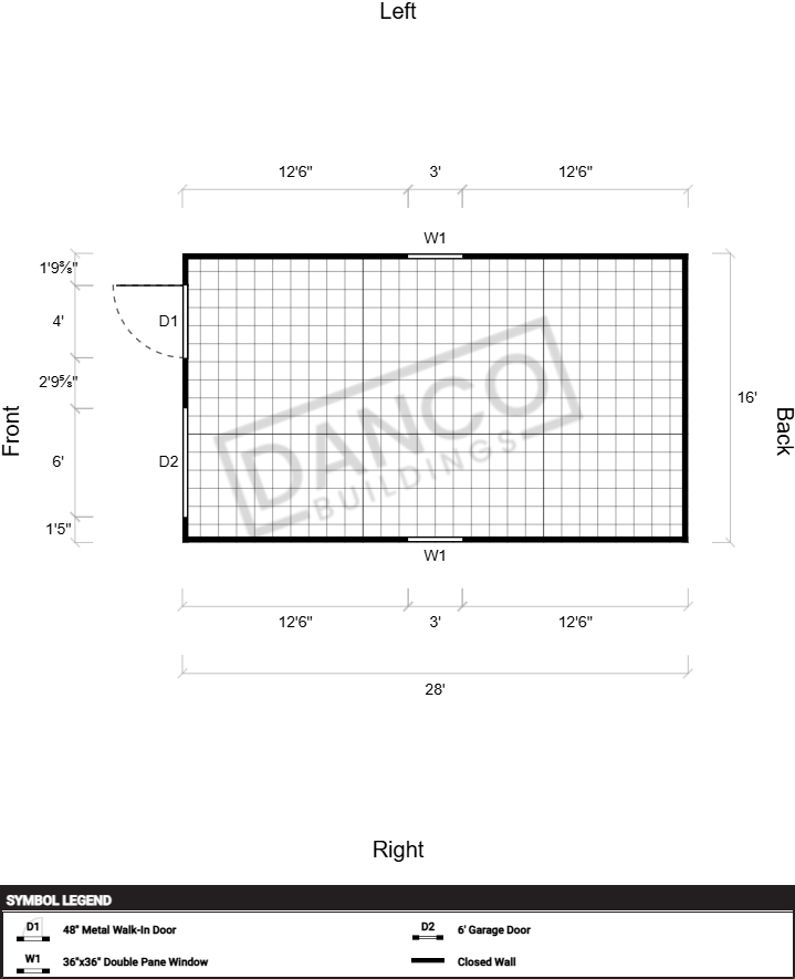 Utility Shed Premium 16x28 - Image 2