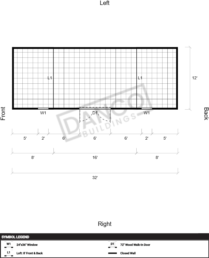 Side Lofted Barn 12x32 - Image 2