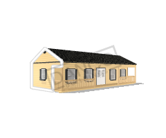 Side Porch Cabin 16x40