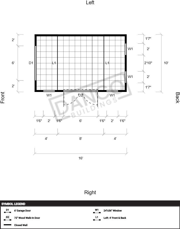 Side Lofted Barn 10x16 - Image 2