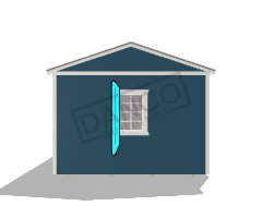 Center Side Porch Cabin 12x28 - Image 5