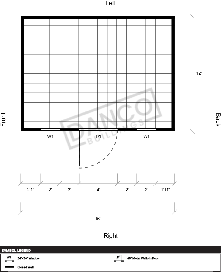 Extra Economy Metal Utility 12x16 - Image 2