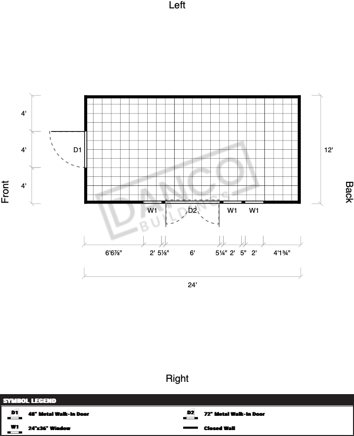 Extra Economy Metal Utility 12x24/250660 - Image 2