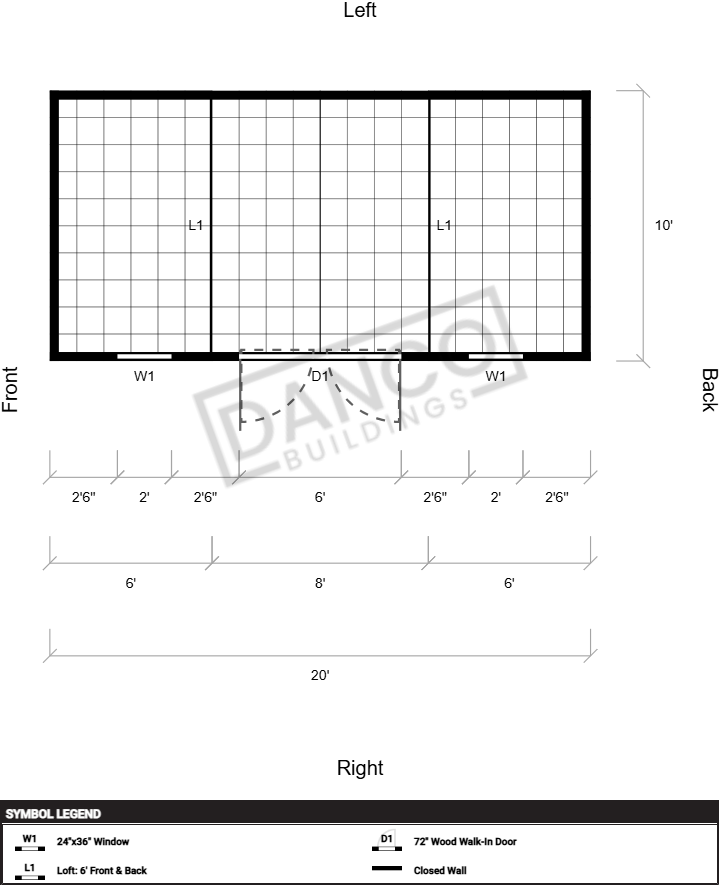 Side Lofted Barn 10x20/250698 - Image 2