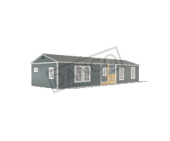Center Side Porch Cabin 16x50