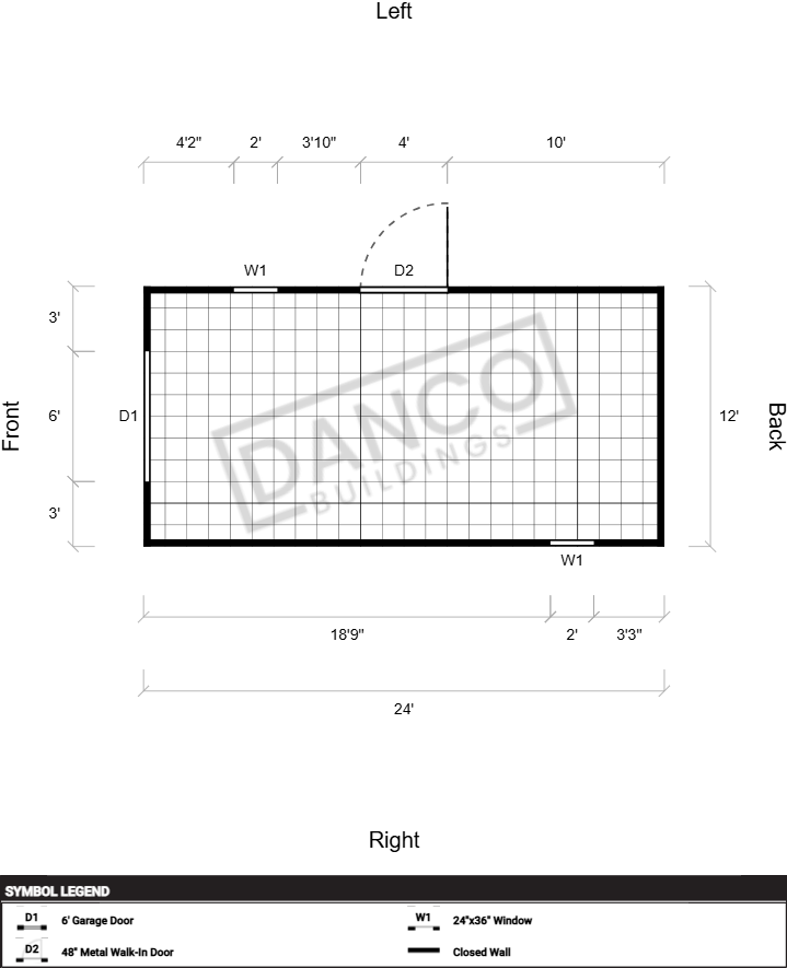 Extra Economy Metal Utility 12x24 - Image 2