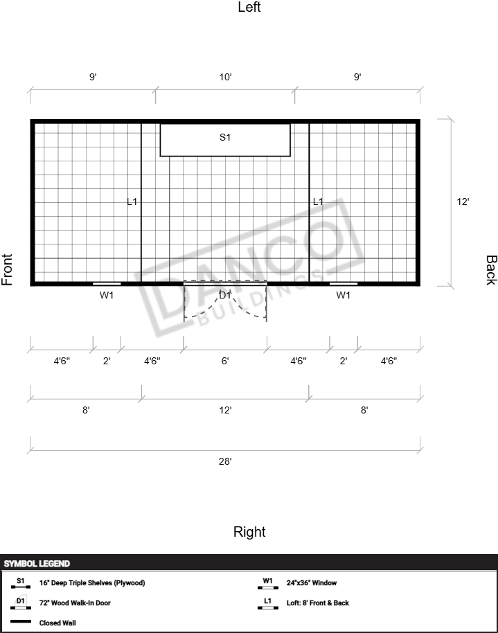 Side Lofted Barn 12x28/250659 - Image 2