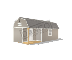 Corner Porch Lofted Barn Cabin 12x24/250537