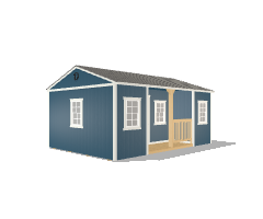 Center Side Porch Cabin 14x20