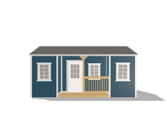 Center Side Porch Cabin 14x20 - Image 2