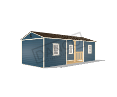 Center Side Porch Cabin 12x28