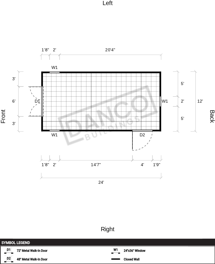 Extra Economy Metal Utility 12x24 - Image 2