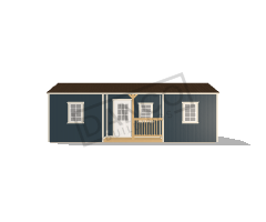Center Side Porch Cabin 12x28 - Image 3