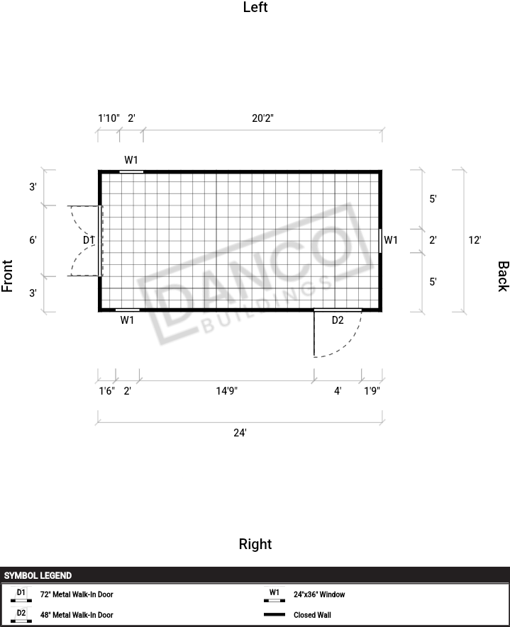 Extra Economy Metal Utility 12x24 - Image 2