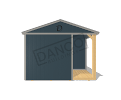 Corner Porch Cabin 12x28 - Image 6