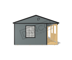 Side Porch Cabin 16x32 - Image 6