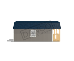 Wraparound Porch Lofted Barn Cabin 12x24 - Image 4