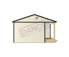 Corner Porch Cabin 16x28 - Image 6