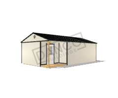 Corner Porch Cabin 16x28