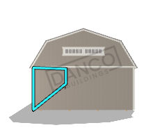 Side Lofted Barn 16x50 - Image 5