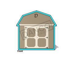Lofted Barn Garage 10x20 - Image 6