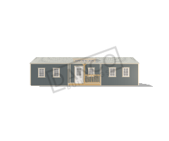 Center Side Porch Cabin 16x40 - Image 3