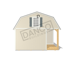 Corner Porch Lofted Barn Cabin 14x24 - Image 6
