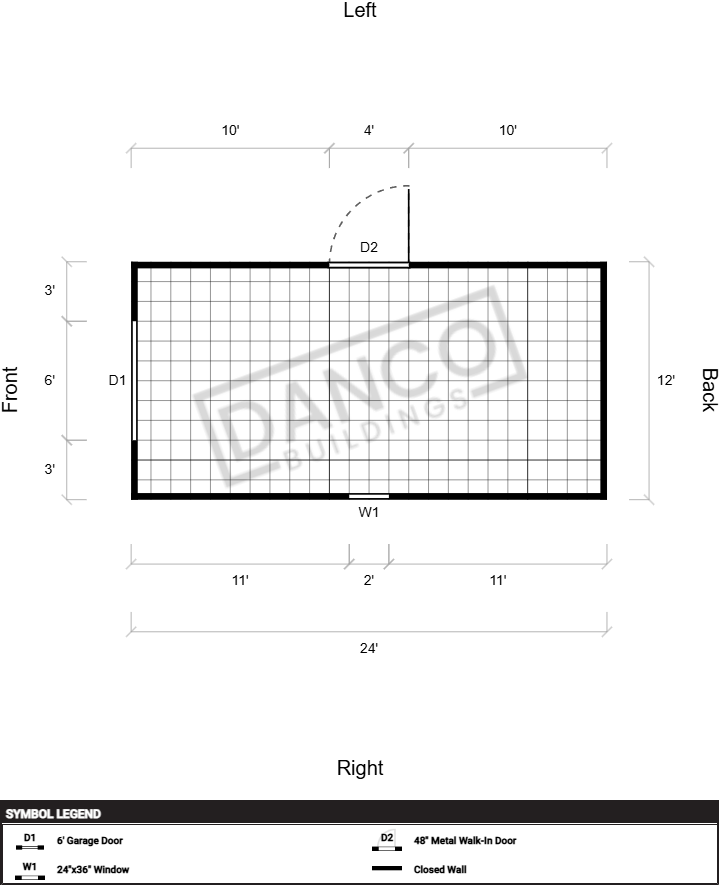 Extra Economy Metal Utility 12x24 - Image 2