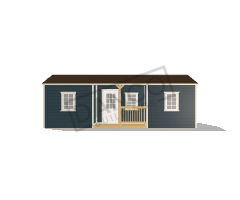 Center Side Porch Cabin 12x28 - Image 3