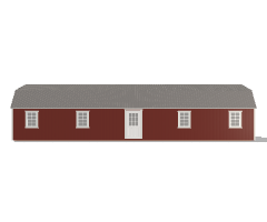 Side Lofted Barn 14x50 - Image 3