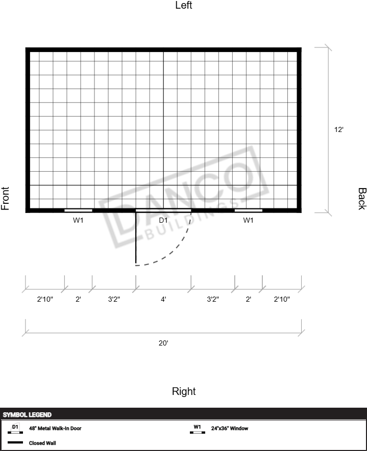 Extra Economy Metal Utility 12x20 - Image 2