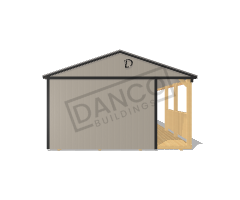 Side Porch Cabin 16x40 - Image 6