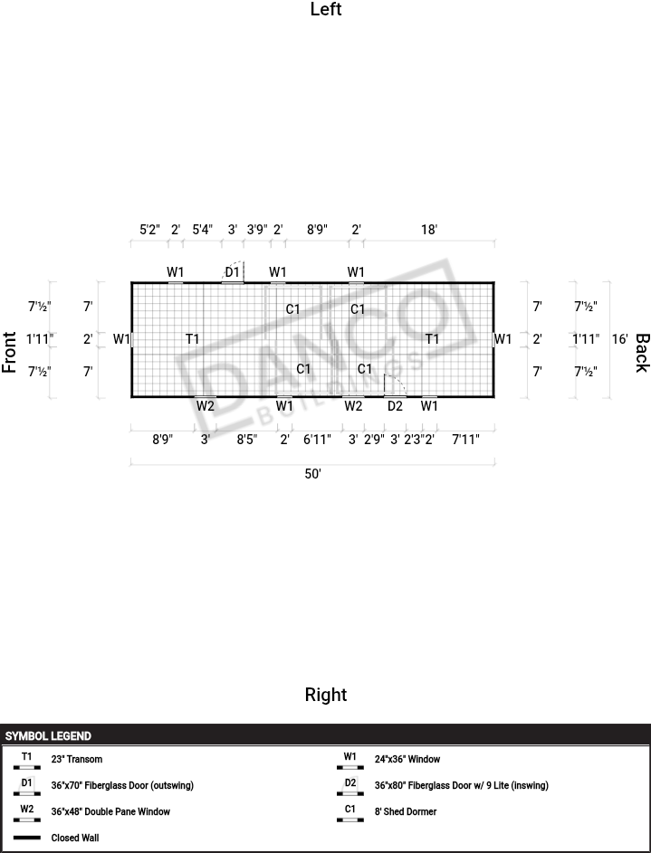 Dormer Shed 16x50 - Image 2