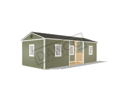 Center Side Porch Cabin 12x28