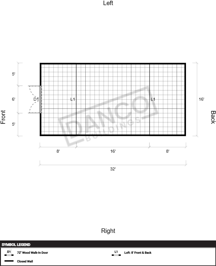 Side Lofted Barn 16x32 - Image 2