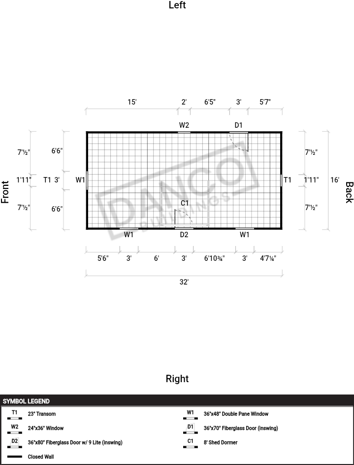 Dormer Shed 16x32 - Image 2