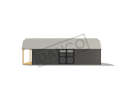 Lofted Barn Cabin 12x32 - Image 3
