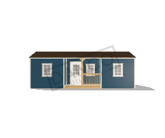 Center Side Porch Cabin 12x28 - Image 3